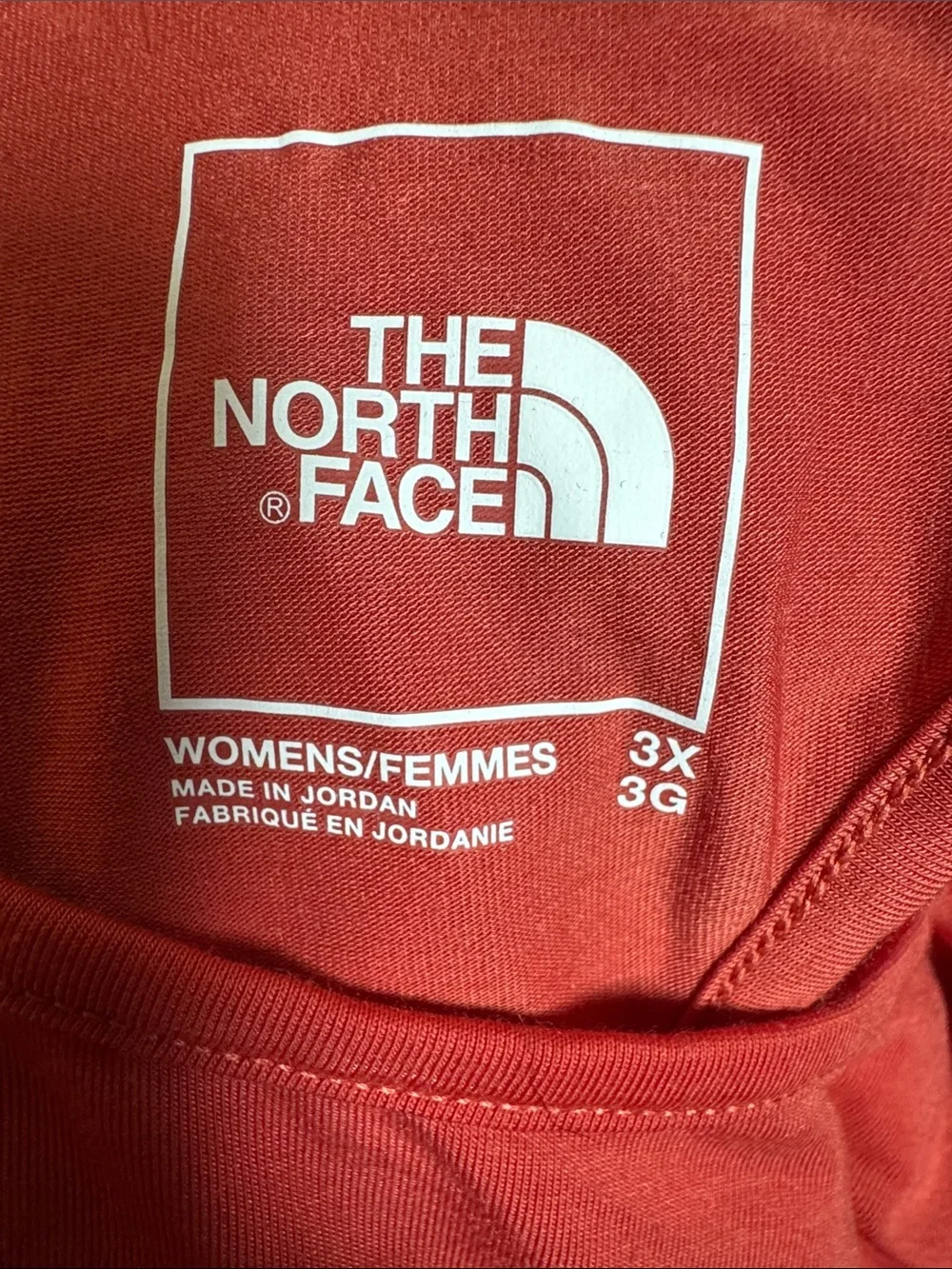 The North Face Orange Short Sleeve Women's Tee #392 - Picture 3 of 3